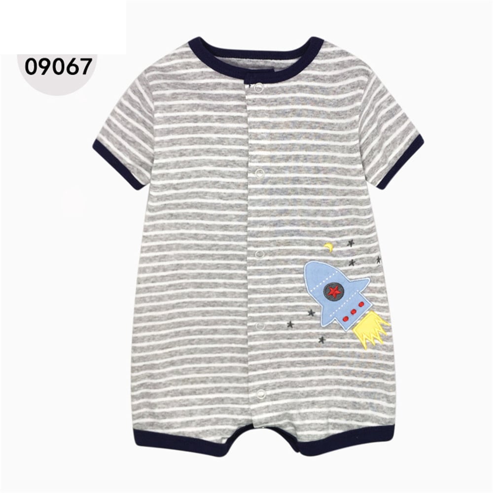 Cotton Baby Short Sleeve One-Piece Romper