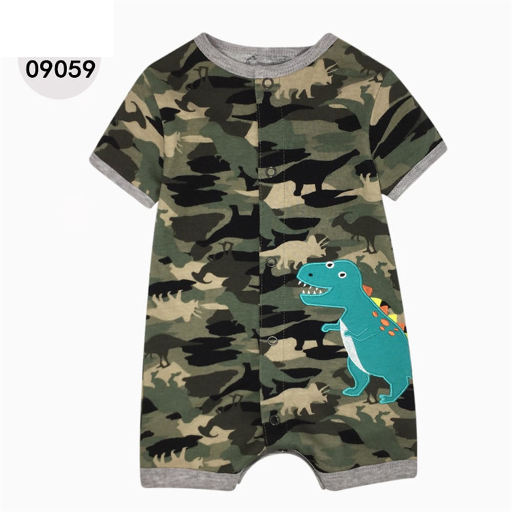 Cotton Baby Short Sleeve One-Piece Romper