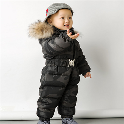 Baby Snowsuit Romper - One-Piece Down Outfit