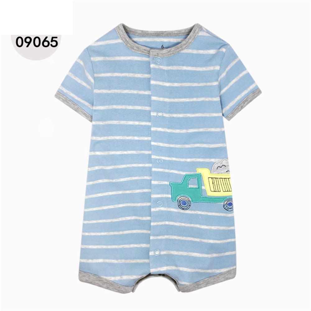 Cotton Baby Short Sleeve One-Piece Romper