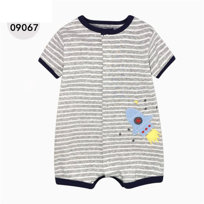 Cotton Baby Short Sleeve One-Piece Romper
