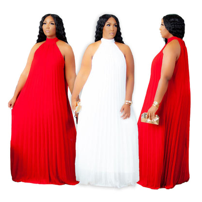 Elegant Plus Size 5XL Sleeveless Summer Maxi Dress