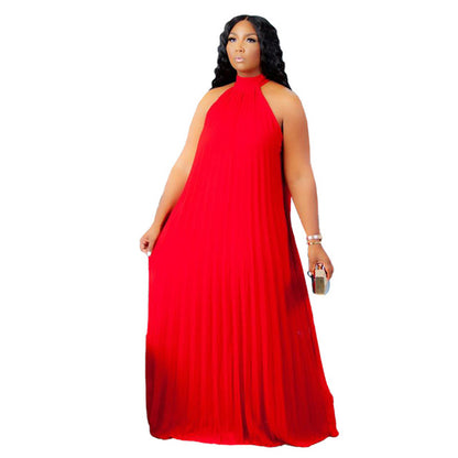 Elegant Plus Size 5XL Sleeveless Summer Maxi Dress