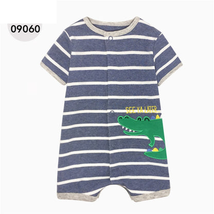 Cotton Baby Short Sleeve One-Piece Romper