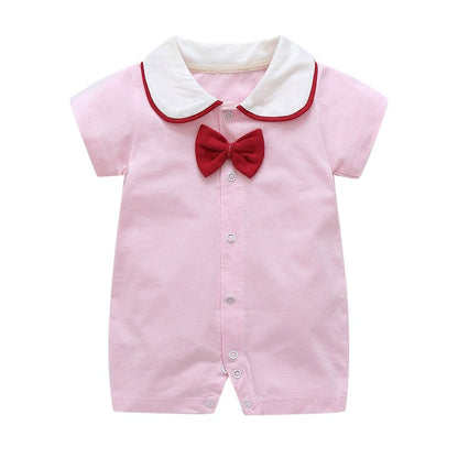 Summer Short Sleeve Cotton Baby Romper Bodysuit