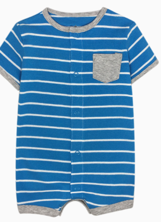 Cotton Baby Short Sleeve One-Piece Romper