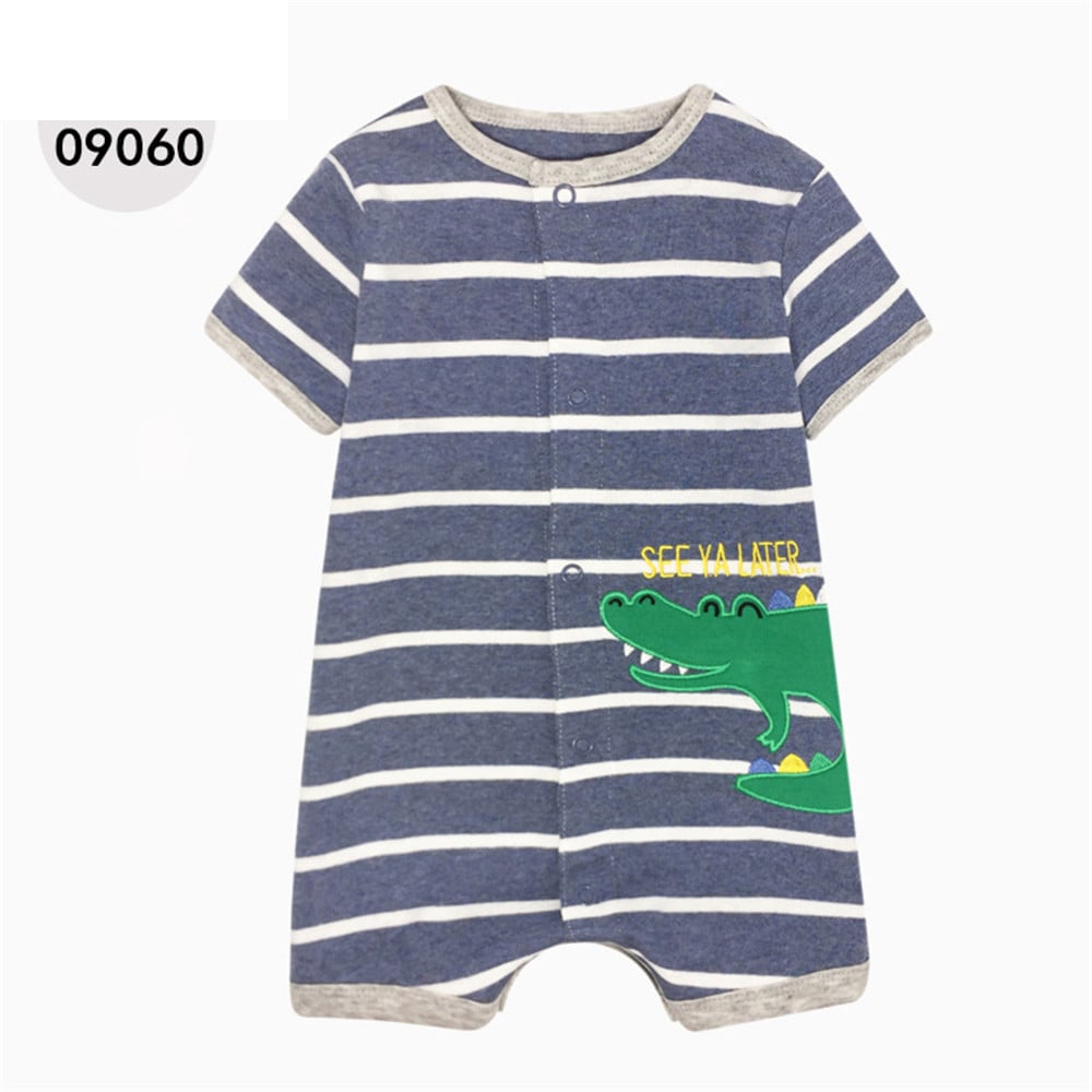 Cotton Baby Short Sleeve One-Piece Romper