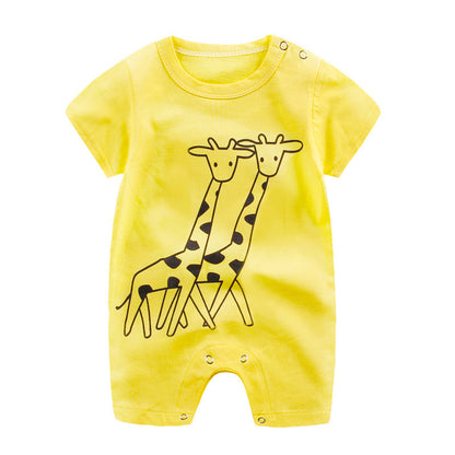 Baby Romper, Summer Short Sleeve Bodysuit