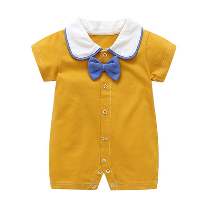 Summer Short Sleeve Cotton Baby Romper Bodysuit