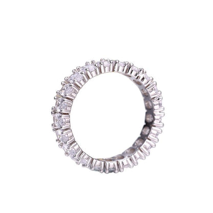 S925 Silver Ring with Zircon Stone for Women