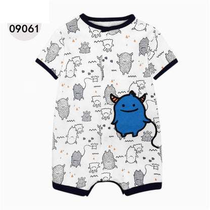 Cotton Baby Short Sleeve One-Piece Romper