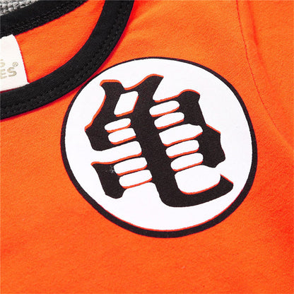 Goku Cotton Summer Short Sleeve Baby Romper (0-3 Years)