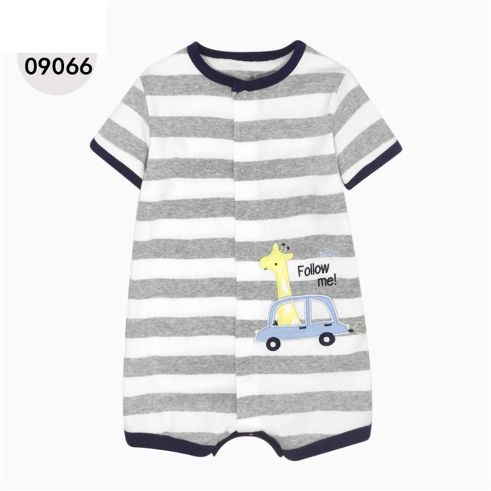 Cotton Baby Short Sleeve One-Piece Romper