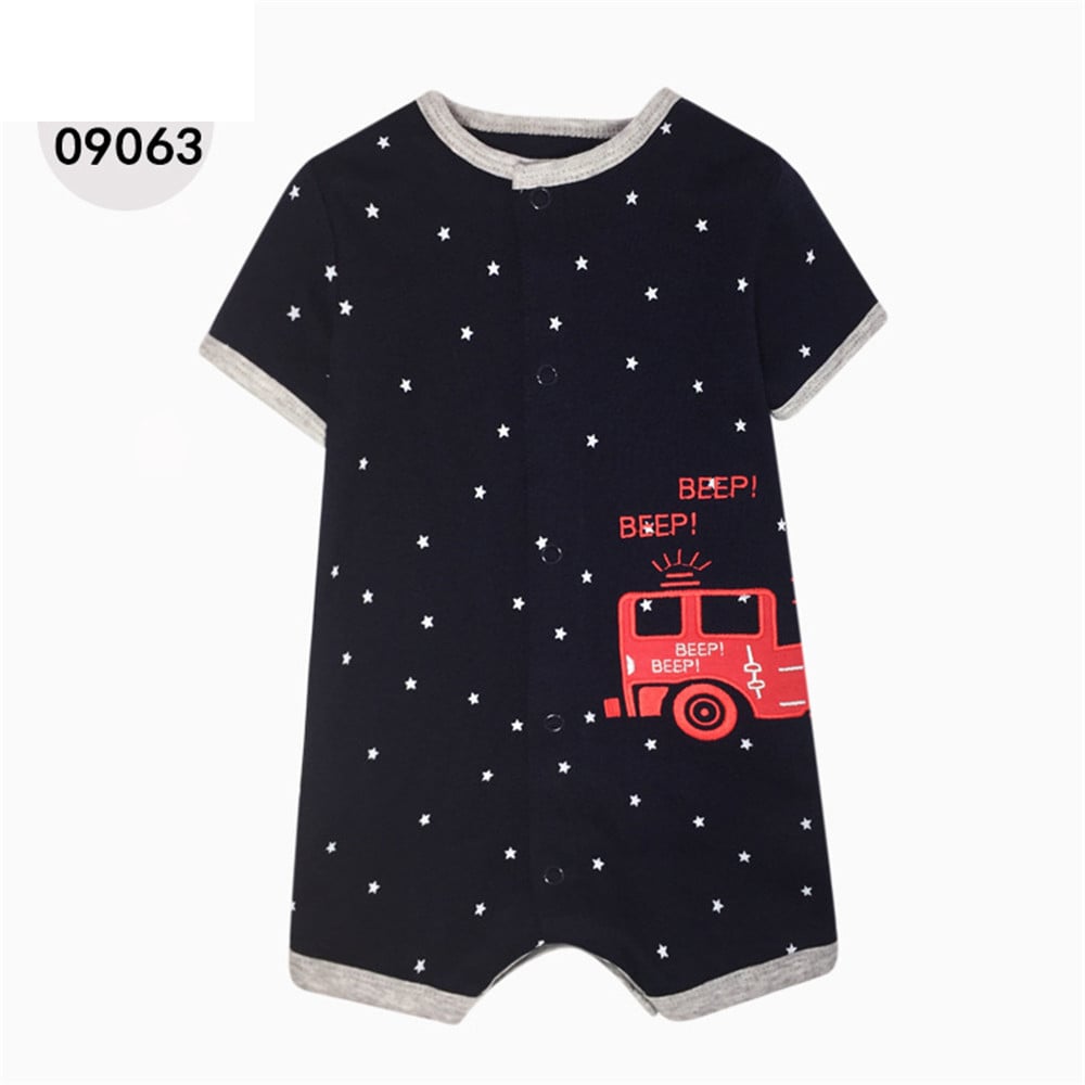 Cotton Baby Short Sleeve One-Piece Romper